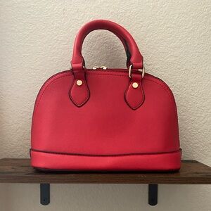 Vintage 70s designer red handbag
